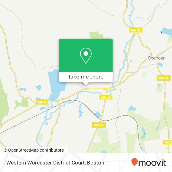 Mapa de Western Worcester District Court