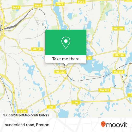 Mapa de sunderland road