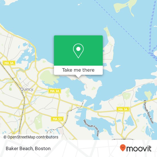 Mapa de Baker Beach