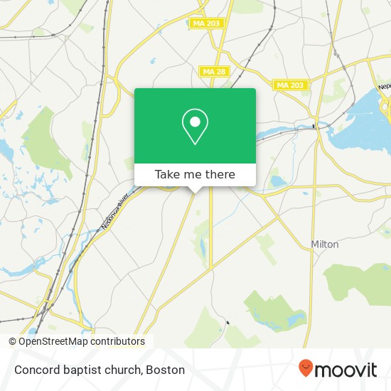 Mapa de Concord baptist church