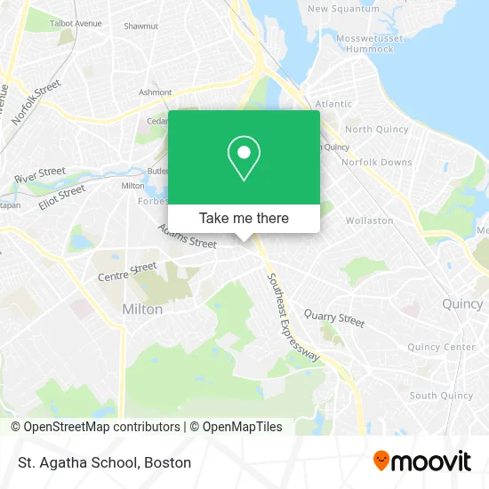 St. Agatha School map