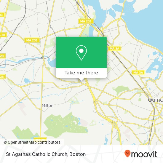 St Agatha's Catholic Church map