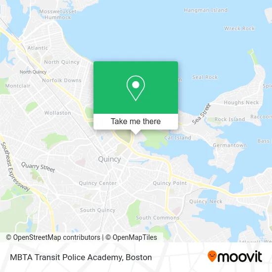 MBTA Transit Police Academy map