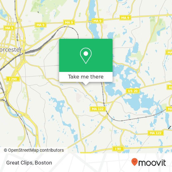 Great Clips map