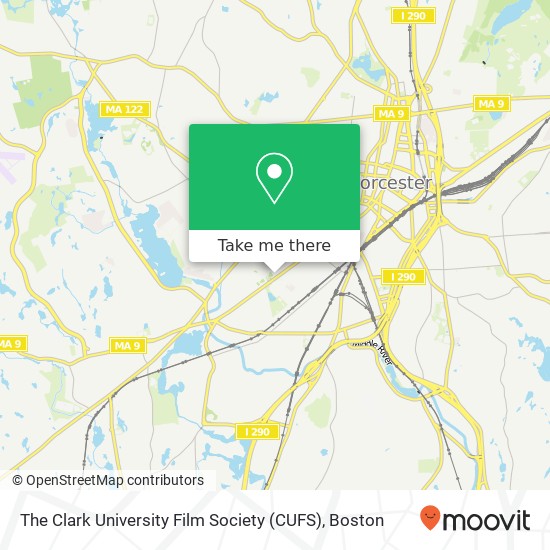 The Clark University Film Society (CUFS) map