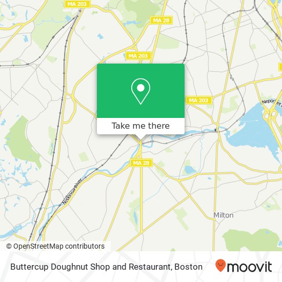 Mapa de Buttercup Doughnut Shop and Restaurant