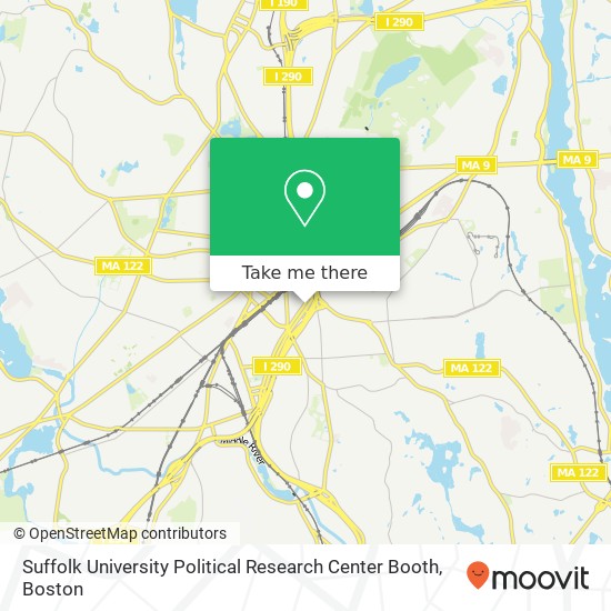 Suffolk University Political Research Center Booth map