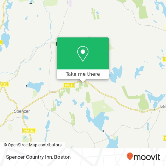Mapa de Spencer Country Inn