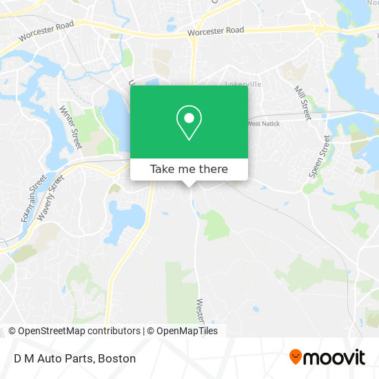 D  M Auto Parts map