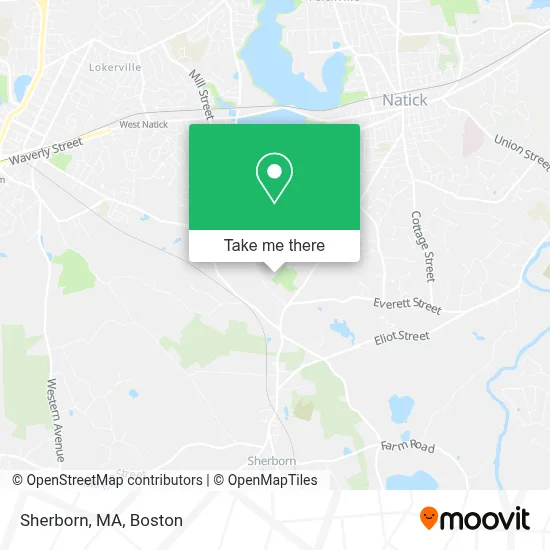 Sherborn, MA map