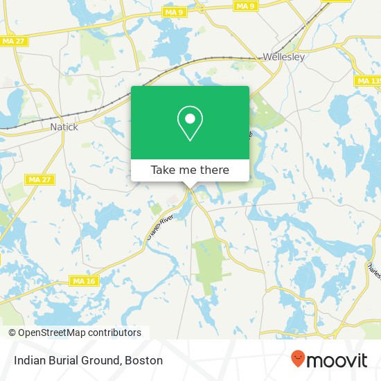 Indian Burial Ground map