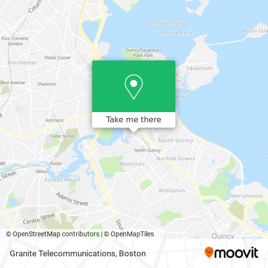Granite Telecommunications map