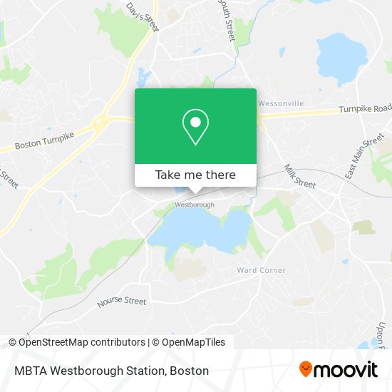 Mapa de MBTA Westborough Station