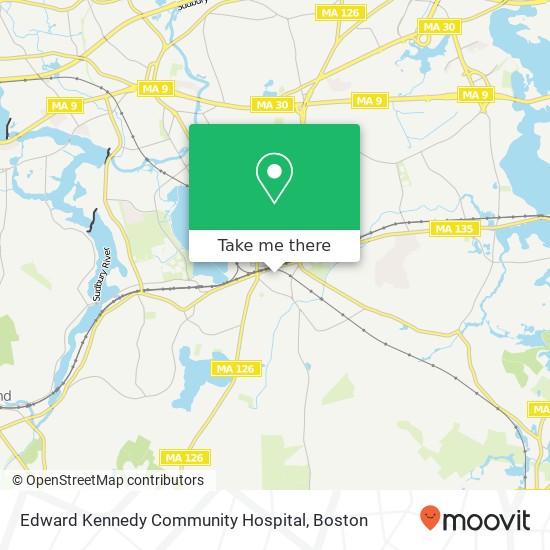 Mapa de Edward Kennedy Community Hospital