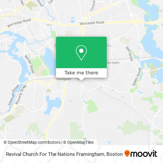 Revival Church For The Nations Framingham map