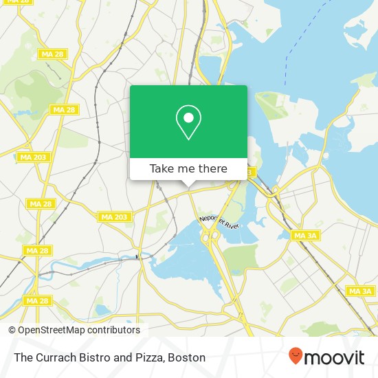 The Currach Bistro and Pizza map