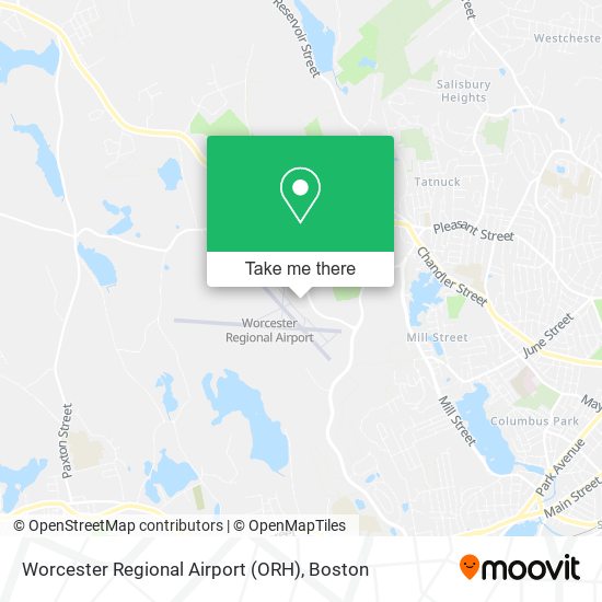 Worcester Regional Airport (ORH) map