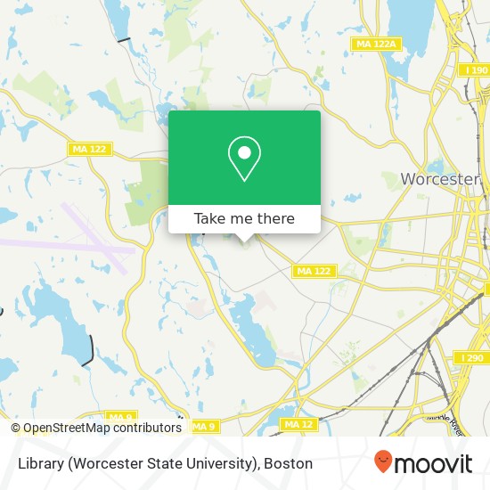 Mapa de Library (Worcester State University)