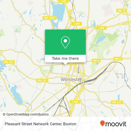Pleasant Street Network Center map