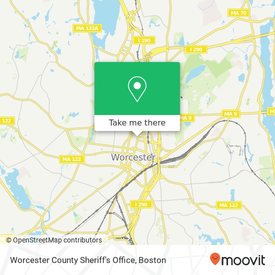 Mapa de Worcester County Sheriff's Office