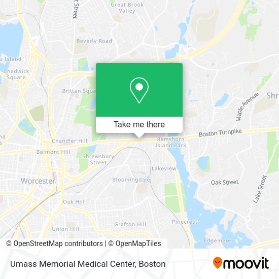 Umass Memorial Medical Center map
