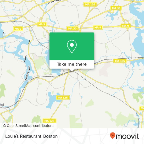 Louie's Restaurant map