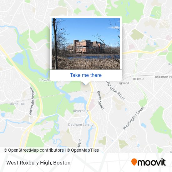 West Roxbury High map