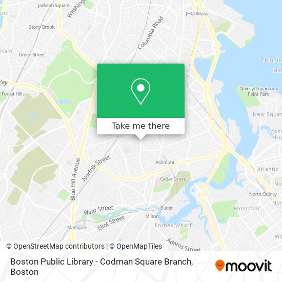 Mapa de Boston Public Library - Codman Square Branch