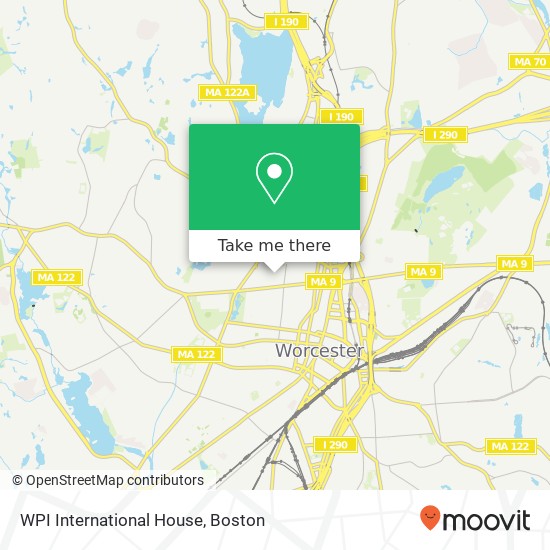 WPI International House map