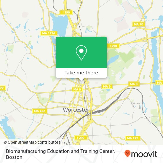 Mapa de Biomanufacturing Education and Training Center