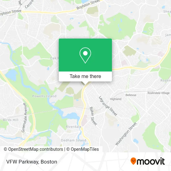 VFW Parkway map