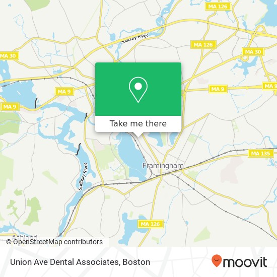 Mapa de Union Ave Dental Associates