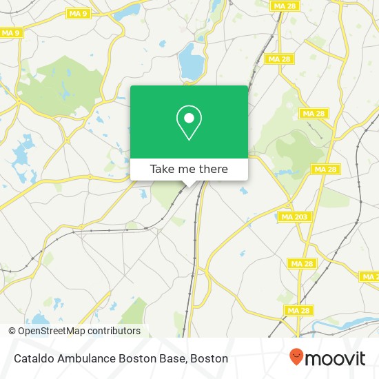 Cataldo Ambulance Boston Base map