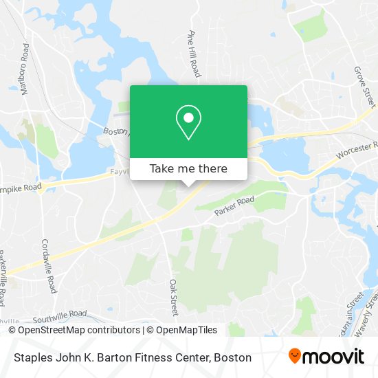 Staples John K. Barton Fitness Center map