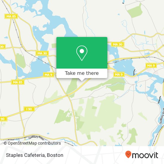 Mapa de Staples Cafeteria