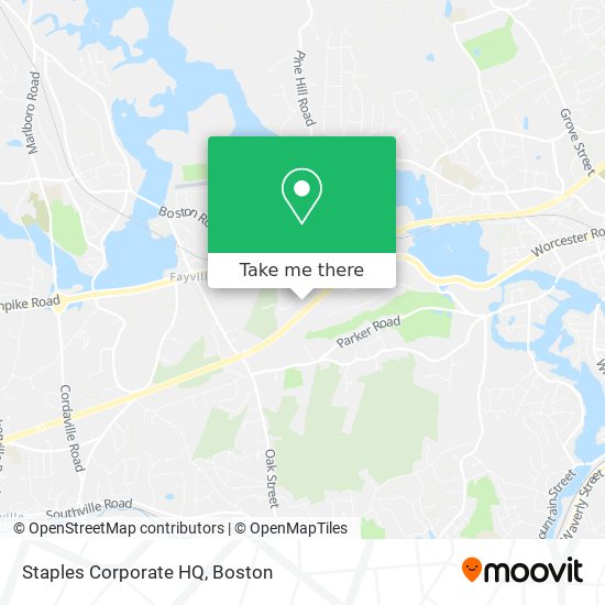 Mapa de Staples Corporate HQ