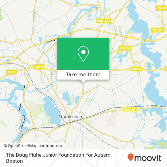 The Doug Flutie Junior Foundation For Autism map