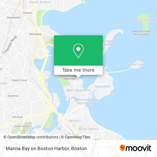 Mapa de Marina Bay on Boston Harbor