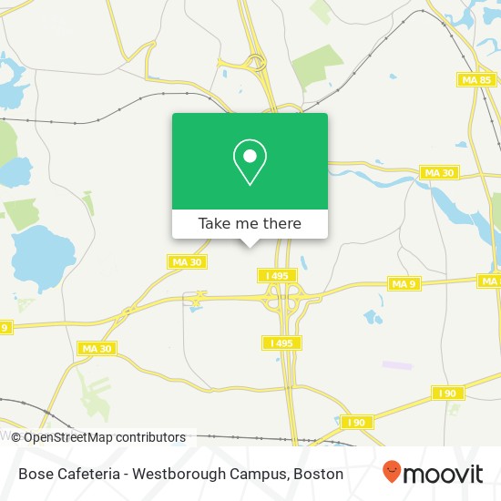 Bose Cafeteria - Westborough Campus map