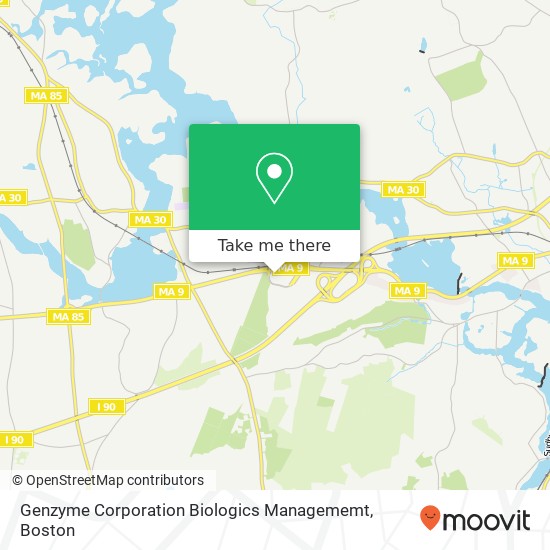 Mapa de Genzyme Corporation Biologics Managememt