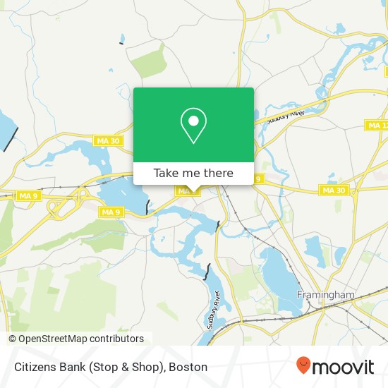 Mapa de Citizens Bank (Stop & Shop)