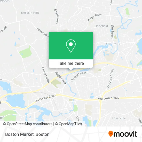 Boston Market map