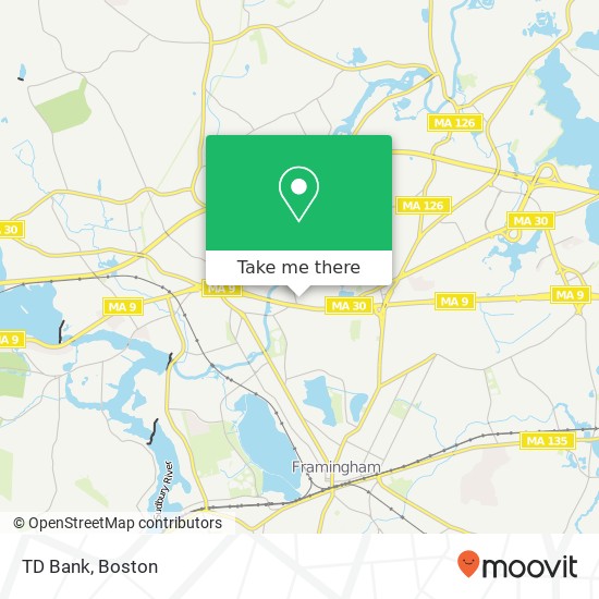 Mapa de TD Bank