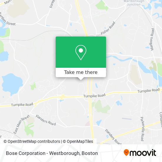 Bose Corporation - Westborough map