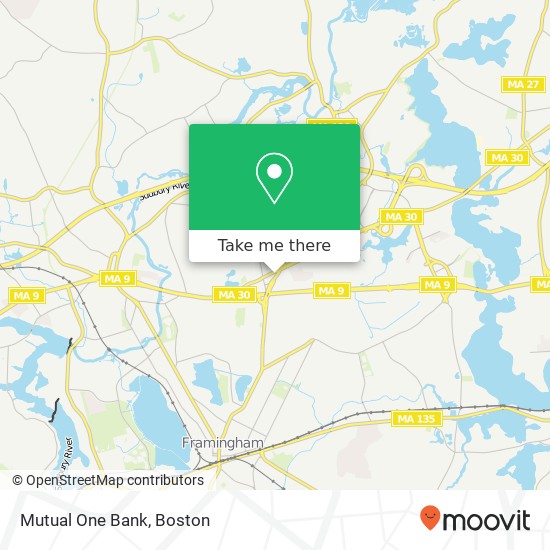 Mapa de Mutual One Bank