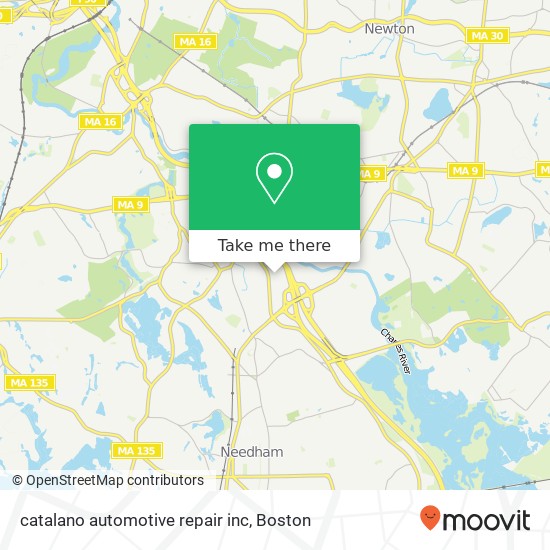 Mapa de catalano automotive repair inc