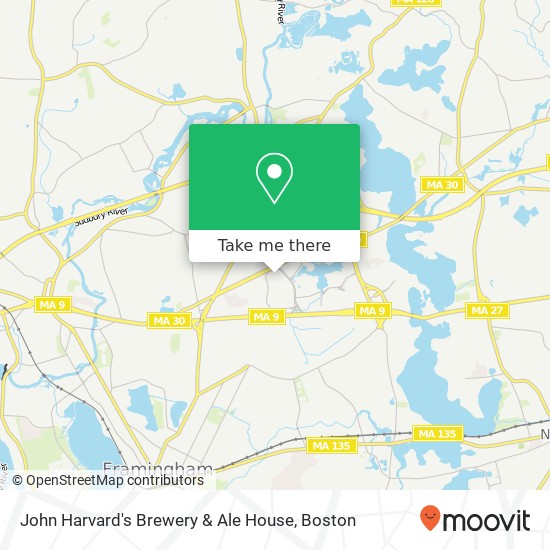 John Harvard's Brewery & Ale House map