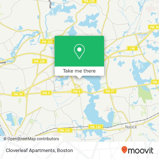 Cloverleaf Apartments map