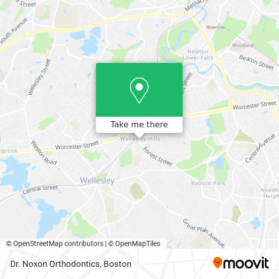 Dr. Noxon Orthodontics map