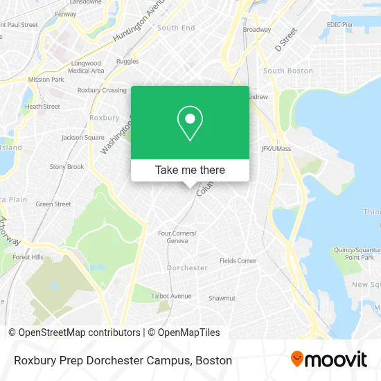 Roxbury Prep Dorchester Campus map